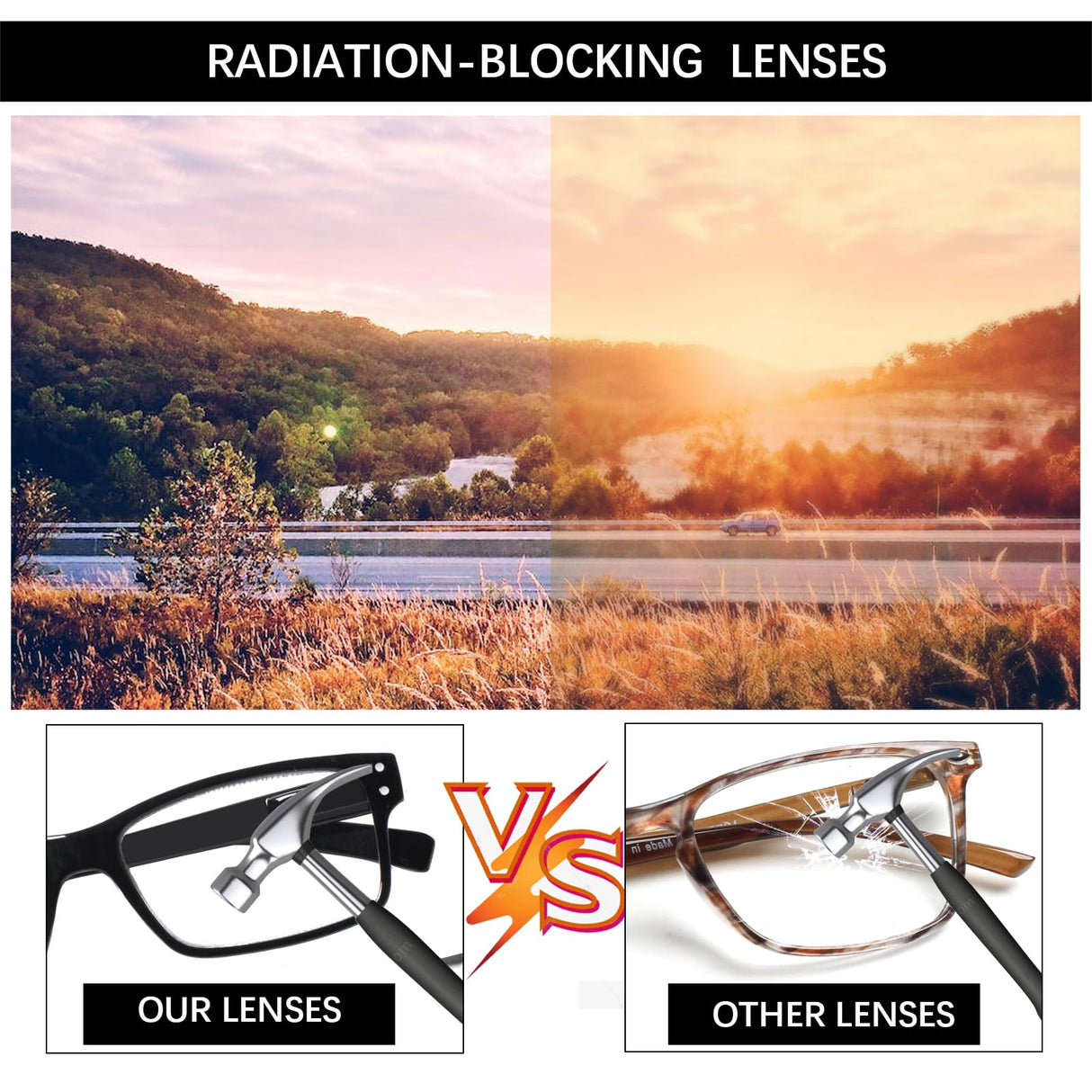 NORPERWIS Reading Glasses 6 Pairs Quality Readers Spring Hinge Glasses for Reading for Men and Women (6 Pack Mix Color -3, 2.00)