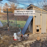 Vocray Bird Netting for Chicken Coop 25x25 Ft, 1/2" Mesh Aviary Netting