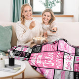 PVDSAVE Sister Birthday Gifts, Best Sister Ever Blanket 50"x60"