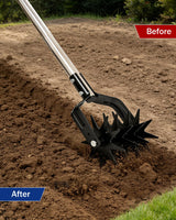 Joyhalo Rotary Cultivator Garden Tool Manual Hand Tiller