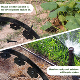 Garden Edging 60ft x 2 Inch Black Landscape Edging, 54 Spikes for Lawn 2 Inch Tall