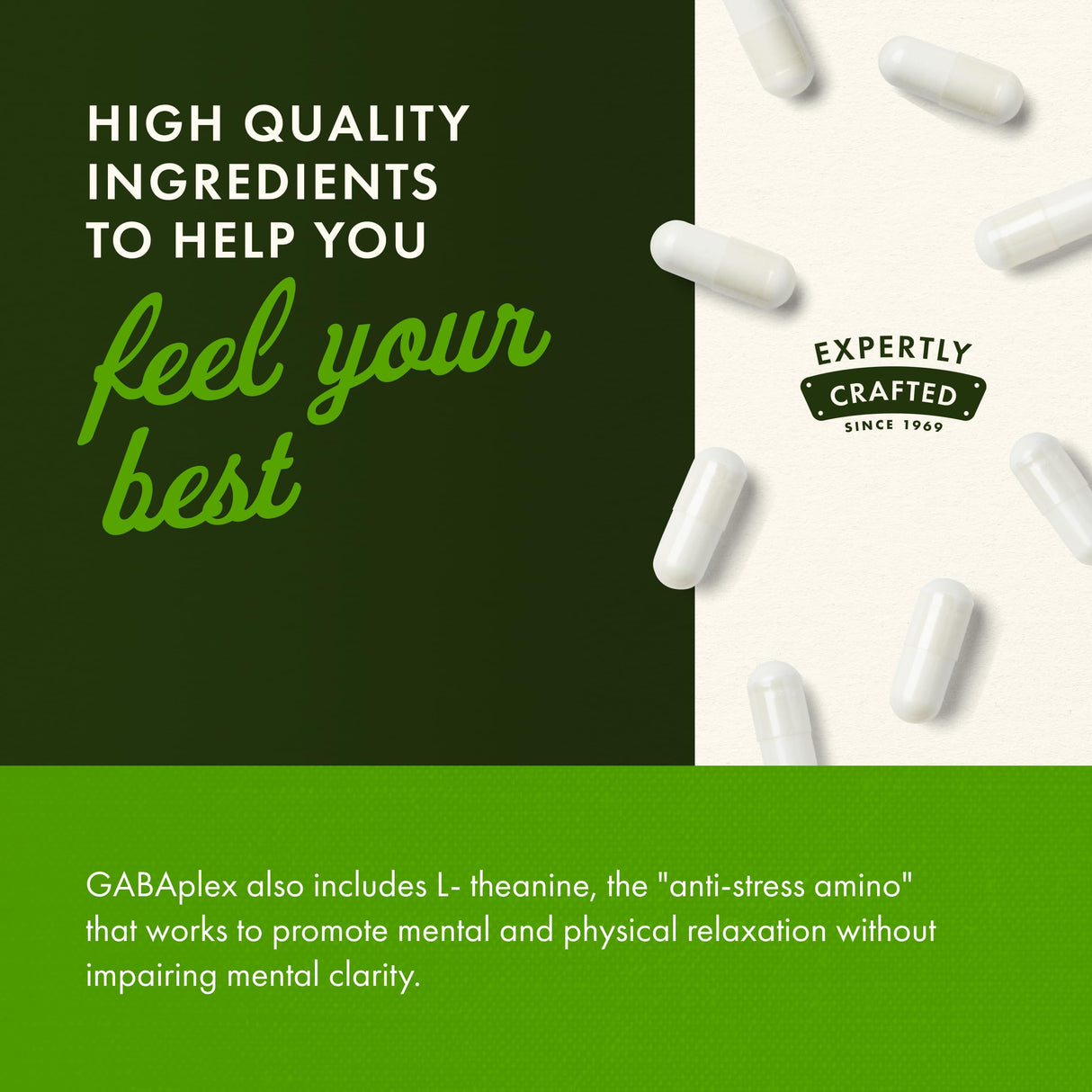 Swanson Amino Acid Gabaplex w/L-Tyrosine & L-Theanine 60 Veg Capsules