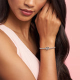 PANDORA Beaded Open Heart Charm - Compatible Moments Bracelets - Jewelry for Women - Gift for Women in Your Life - Made with Sterling Silver, No Gift Box