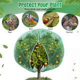 Ribbonlic 20W x 20L Ft Extra Large Fruit Tree Netting Cover with Zipper and Drawstring, Plant Protection Netting Insect Bird Barrier for Garden Cherry Trees Peach, Keep Birds Squirrels Cicadas Out
