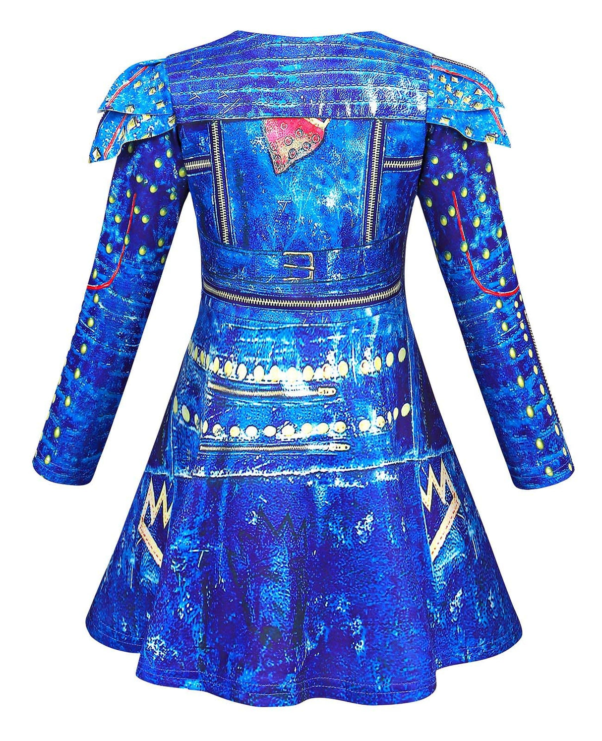 MetCuento Popular Musical Girls Cosplay Costume Sets with Wig Princess Role Playing Outfits Halloween Christmas Party size 9-10