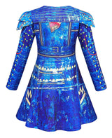 MetCuento Popular Musical Girls Cosplay Costume Sets with Wig Princess Role Playing Outfits Halloween Christmas Party size 9-10