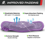Sleeve Stars Tennis Elbow Brace for Men & Women, Tendonitis Elbow Brace & Strap Golfers Elbow Brace Counterforce Band for Tendon Pain Relief & Support for Forearm w/ 3 Straps Fits 9-23" (Single) (1, Light Purple, One Size)