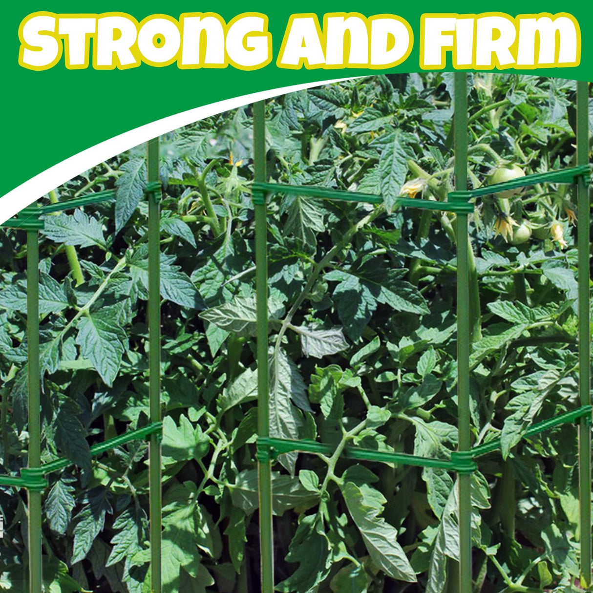 100Pcs Plant Stake Arms for Tomato Cage,11.8" Garden Stake Connectors with 2 Adjustable Buckles,Expandable Trellis Connectors Attach 11mm Diameter Plant Stakes for Climbing Plants Vegetables