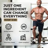 40+ MUSCLE BONE JOINT ADVANCED SUPPORT Prevents Muscle Loss and Supports Bone, Joint, and Immune Health – Powered by Clinically Proven Polycan Fermented Beta-Glucan (60 Capsules)