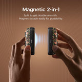 OCOOPA 2 in 1 Magnetic Rechargeable Hand Warmers, UT2s Mini Electric Handwarmers 2 Pack, Split USB-C, Reusable Portable Pocket Heater, Raynauds, Golf, Christmas, Tech Gifts for Women Men