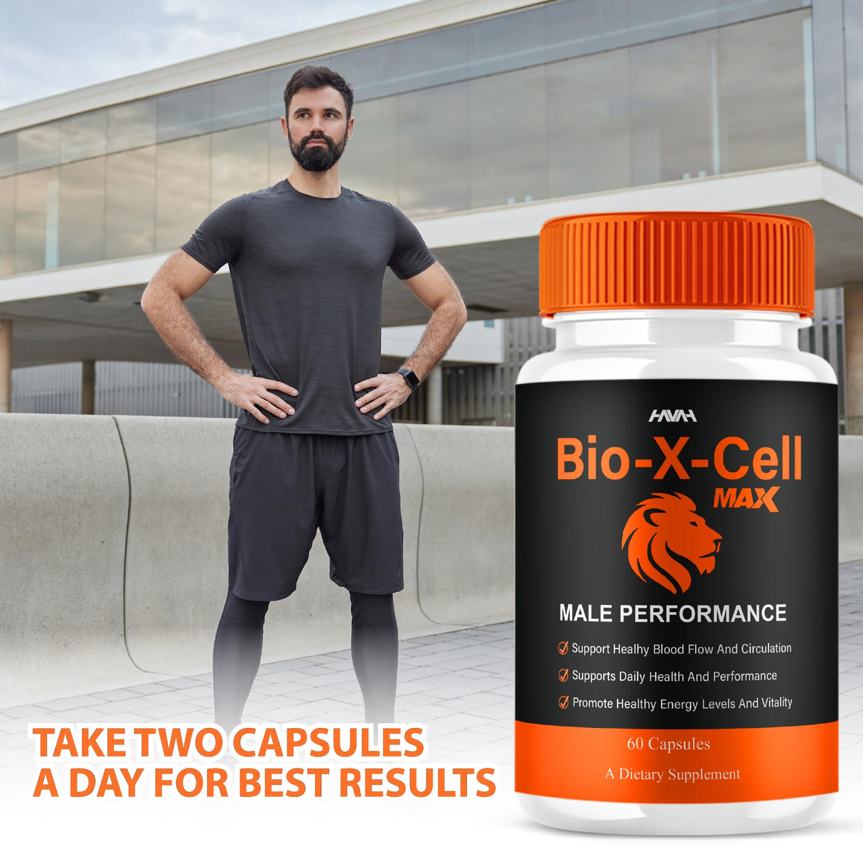 Bio-X-Cell Supplement Bio-X-Cell Max Support Capsules, Bio-X-Cell Maximum Strength Advanced Support Multivitamin Formula for Overall Health & Wellness, Bio-X-Cell Supplement Pills (60 Capsules)