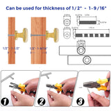 Ravinte 20 Pack Square Single Hole Gold Kitchen Cabinet Knobs Dresser Drawer Cabinet Pulls Drawer Knobs Cabinet Hardware Contemporary Antique Rustic Knobs with Screwdriver