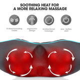 MagicMakers Electric Shiatsu Neck Massager with Heat - Pain Relief for Back, Shoulders & Feet - Gift for Men, Women, Mom & Dad - From Daughter or Son - Ideal for Christmas, Mother's Day & Father's Day