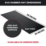 ONREVA Workbench Mat 20X48 Inches, EVA Rubber Work Mat, Protect Your Work Bench Top, Heavy Duty Pad for Tool Box Top, Table, Tool Station, Rolling Cabinet Cart Cover Liner Matt, 48"X20" 5mm Thick