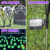 ASMAD Halloween Decorations Outdoor Solar Scary Eyeball Lights,4Pack 32LEDs
