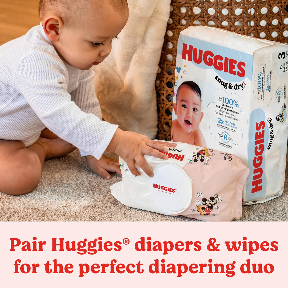 Huggies Simply Clean Fresh Scent Baby Wipes, 11 Flip-Top Packs (704 Wipes Total), Packaging May Vary