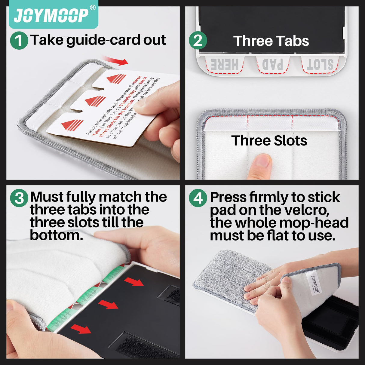 JOYMOOP Hands-Free Self-Cleaning Microfiber Mop and Bucket with Wringer Set for Home, Mops for Floor Cleaning and Wall Cleaner, Hardwood, Tile, Laminate, Vinyl Floors, Smooth Walls, and Glass Windows