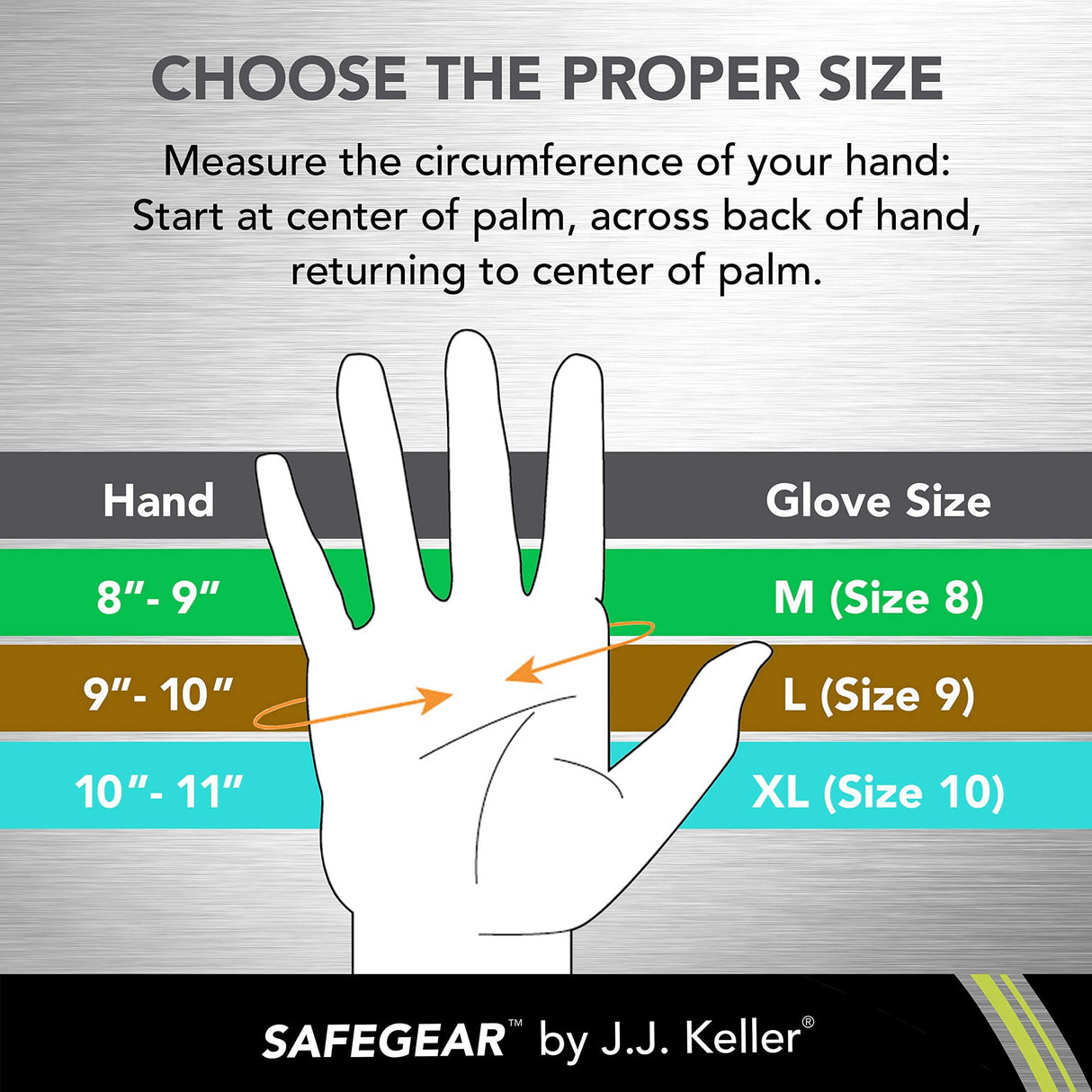 SAFEGEAR 3-pk. Cowhide Leather Work Gloves with Keystone Thumb - XL Driver Safety Gloves for Men or Women - For Truck Driving, Construction, Welding, Gardening & More - J. J. Keller & Associates