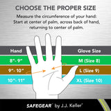 SAFEGEAR 3-pk. Cowhide Leather Work Gloves with Keystone Thumb - XL Driver Safety Gloves for Men or Women - For Truck Driving, Construction, Welding, Gardening & More - J. J. Keller & Associates