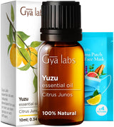 Gya Labs Yuzu Essential Oil for Candle Making Scents - 0.34 Fl Oz - Natural Yuzu Oil
