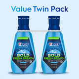 Crest Mouthwash Pro-Health Bold Fresh Breath, 99% Germ Kill, Antigingivitis & Antiplaque, Clean Mint - 1 L (33.8 fl oz), Pack of 2