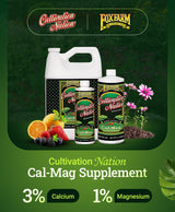 FoxFarm Cultivation Nation Cal-Mag for Plants - 4-0-0, 3% Calcium, 1% Magnesium - 1-Quart