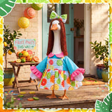 Soulchen Summer Porch Goose Outfits for 23 Inch Lawn Statue Lemon Porch Goose Dress Clothes Costume for Outdoor Garden Decor