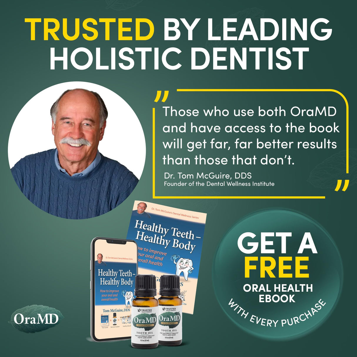 OraMD Extra Strength Tooth Oil - Healthy Gums, Fresh Breath and Helps with Sensitive Teeth - All-Natural Solution Better Than Mouthwash (3-Pack)
