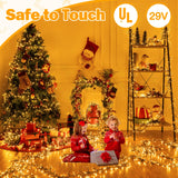 Ollny Cluster Christmas Lights 1000LED 49FT, Warm White Tree Lights 8 Modes Timer Remote, Waterproof String for Outdoor Indoor Outside Garland Xmas Decorations
