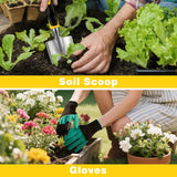 Garden Tools, Gardening Tools, Gardening Hand Tools 7-piece, Yellow