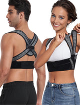 Enthra Posture Corrector for Women Men,BI-Straps Back Straightener - Bamboo Fiber Back Brace Posture Corrector - Instant Upper Back Pain Relief