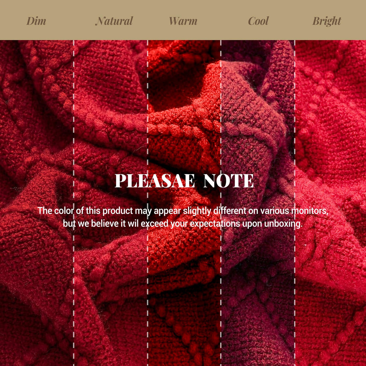 BATTILO HOME Christmas Decor Red Throw Blanket for Couch, Boho Bed Throws for Foot of Bed, Decorative Red Throws for Sofa Living Room, 50"x60"