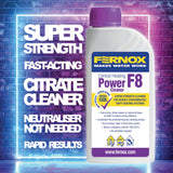 Kudos-Trading - Fernox F8 Super Strength Cleaner Boiler Central Heating System Sludge Remover Radiator Protector Inhibitor 500ml Boiler Protection Cleaner