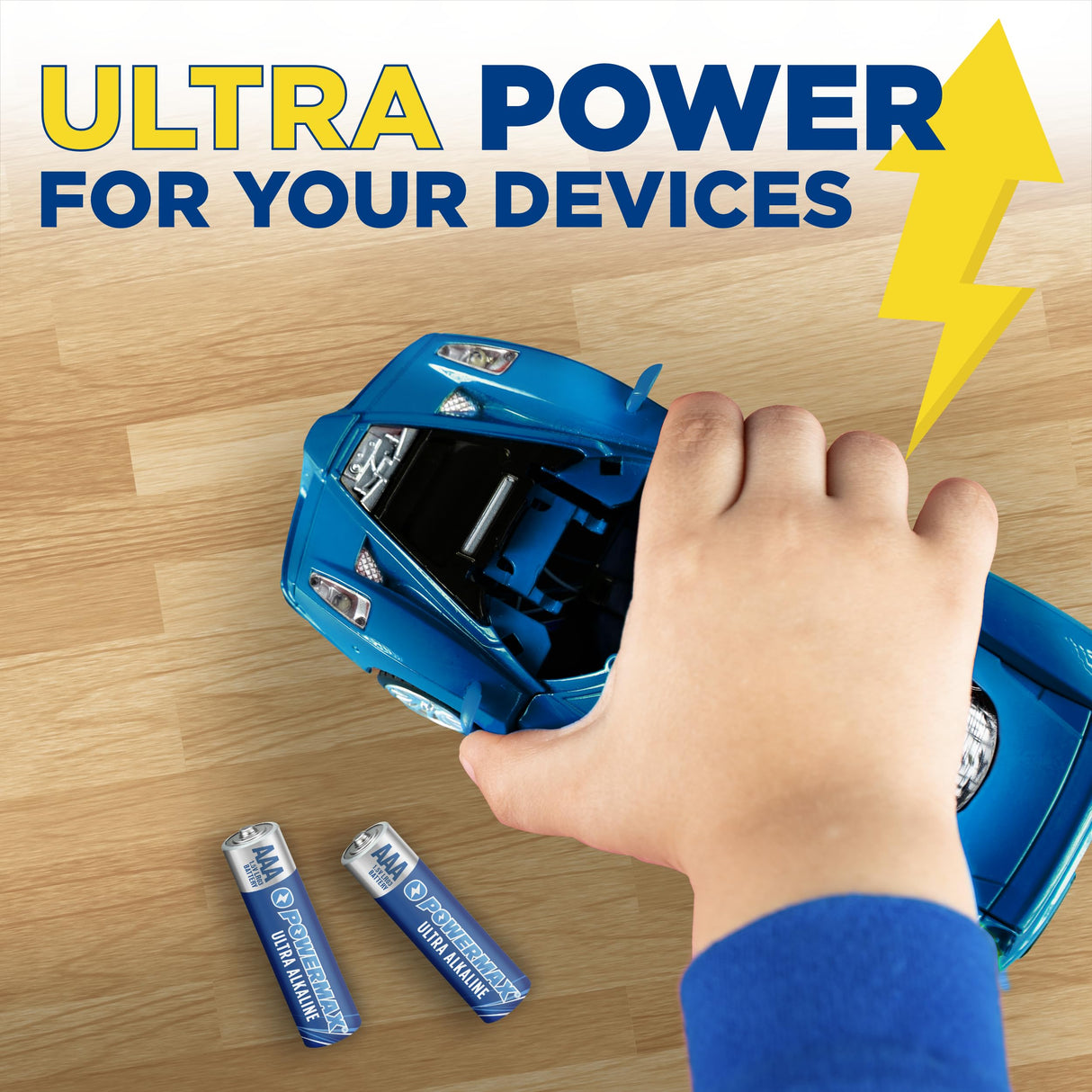 Powermax 100-Count Triple AAA Batteries, Ultra Long Lasting Alkaline Battery for Home and Office, 10-Year Shelf Life, Reclosable Packaging