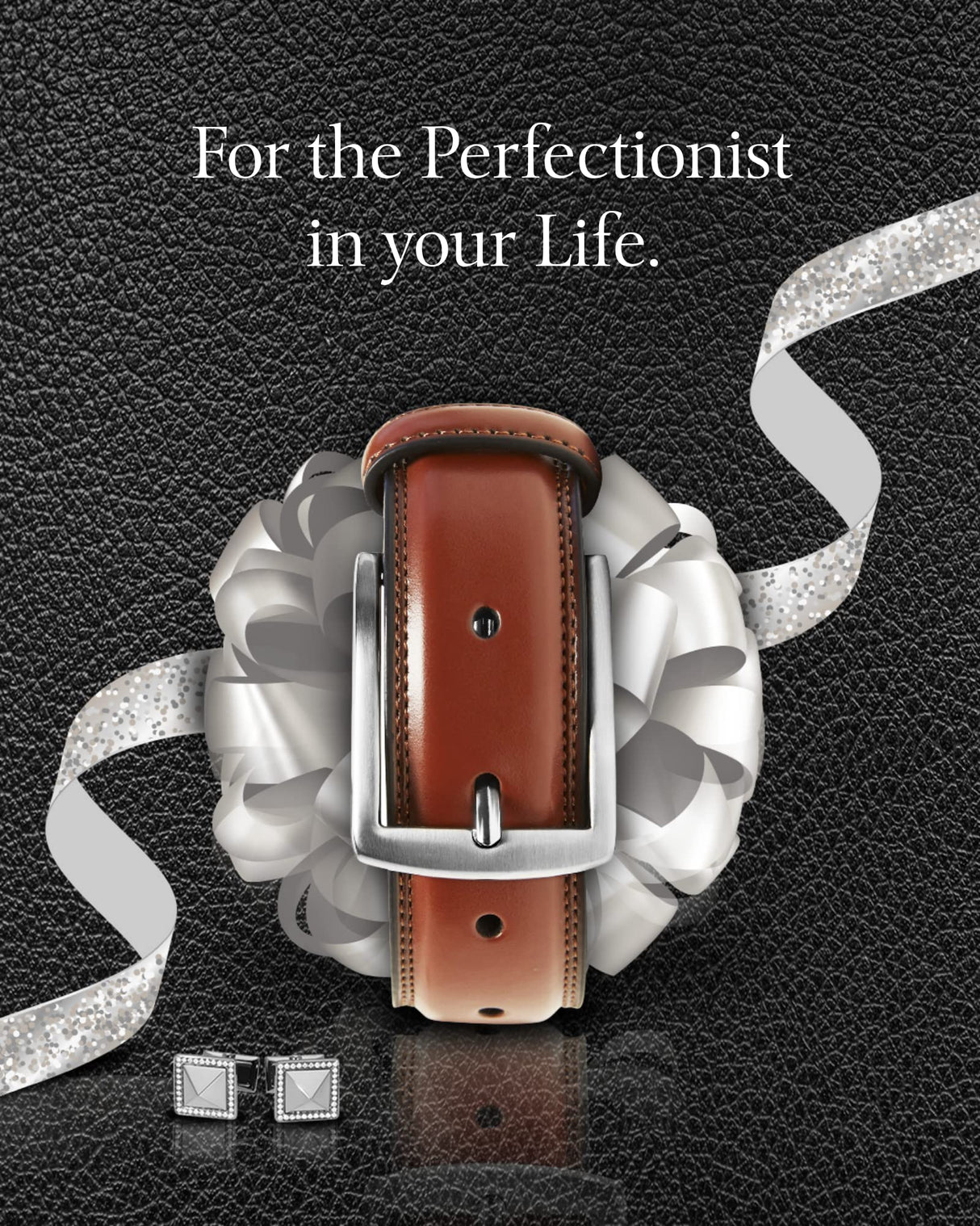 Access Denied Genuine Leather Dress Belts For Men - Mens Belt For Suits, Jeans, Uniform Brown Belt - Designed in the USA - Holiday Christmas Gifts For Men