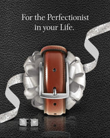 Access Denied Genuine Leather Dress Belts For Men - Mens Belt For Suits, Jeans, Uniform Brown Belt - Designed in the USA - Holiday Christmas Gifts For Men