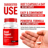 True Balance Blood Support Pro Glycogen Capsules Maximum Strength, TrueBalancePro Pills Supplement Multivitamin All Natural Advanced Formula Daily Health & Wellness, 30 Capsules for 1 Month