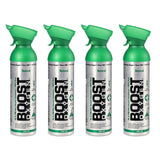Boost Oxygen Large Natural Aroma 10 Liter Canister | Respiratory Support for Aerobic Recovery, Altitude, Performance and Health (4 Pack)
