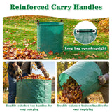 FEED GARDEN 72 Gallon Reusable Yard Waste Bags, 3 Pack