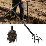 Hand Tiller Garden Tool 3 Ft Garden Claw Hand Tool Sturdy Garden Hand Tiller for Gardening Labor Saving Twist Tiller for Soil Tillage, Weed Control Lawn Aeration