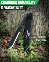 Mossy Oak Machete with Saw, 19" Sharp Machete with Sheath