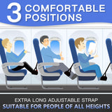 2-Pack Airplane Travel Footrest Hammock - Perfect Airplane Foot Hammock to Relax Your Feet - Travel Essentials Comfy Foot Hanger Plane Footrest for Long Trip