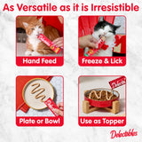 Delectables Squeeze Up Creamy Squeezable Puree, Lickable Wet Cat Treats, Grain Free, No Added Fillers, No By-Products, No Added Preservatives, 0.5 Ounces Tube Chicken Flavor, 32 Tubes Total