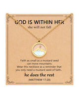 Eryuor Christmas Stocking Stuffers Teen Girl Gifts Trendy Stuff Baptism Mustard Seed Necklace Jewelry Women Christian Faith 12 14 16 18 13 Year Old Birthday Confirmation Gifts for Teenage Girls