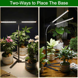 Wotime Grow Light for Indoor Plants,6000K White Sun Spectrum Growing Light Lamp with Red Blue LED for Pot Succulents Seeds, Light Strip Foldable & Height Extendable 9-25'', Auto Timer 4 8 12Hrs