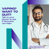Nicorette Nicotine Gum 2mg, White Ice Mint, 200 Count