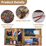 AIPASA Our Adventure Book Scrapbook Photo Album, Personalized Gifts 8.9*7.7