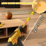 BYTEWAR Electric Golden AK-47 Realistic Soft Bullets Toy Gun,Foam Blasters Toys with 40 Foam Darts & 2 Magazines,Automatic Sniper Rifle for Kids Ages 6+ Years Old,Christmas Birthday Gift for Boys