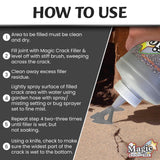 Tharos Distribution Magic Crack Filler 2.5LB Asphalt Black, for Filling in Cracks on Asphalt Driveways and Roads. Installs Easily Dry Granular No Mess and DIY (Black, 1)