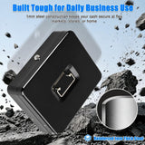 KYODOLED Cash Box with Money Tray and Key Lock, 1mm Thick Metal Cash Drawer